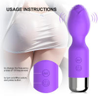 Mini consolador vibrador AV varita mágica juguete sexual para adultos para mujer estimulador de clítoris y vagina masajeador de punto G masturbador femenino Sex Shop - details 2