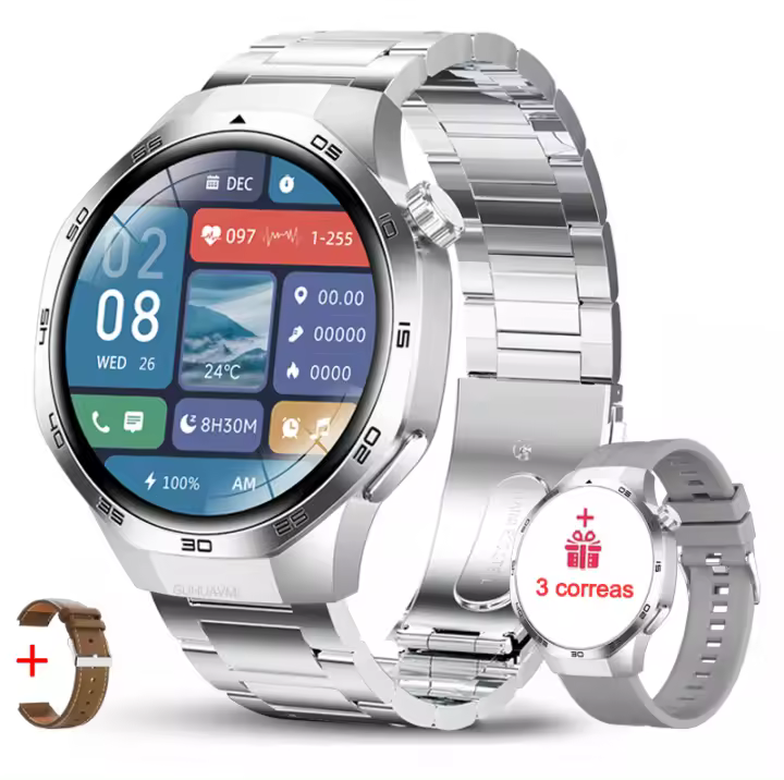 Reloj inteligente GT5 Pro para hombre, sistema de detección, deportes avanzados, asistente de salud, larga resistencia, NFC, nuevo - 1