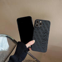 Funda para teléfono de moda con letras para iPhone 16 15 Pro 14 Promax 13 Pro 12 Promax 11 XR XS Max 7 8 Negro TPU Borde recto Estuche suave resistente a arañazos Diseño geométrico - details 7