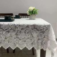 Mantel de mesa de comedor rectangular de estilo francés, accesorios de decoración del hogar, romántico - details 4