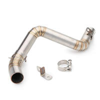 Escape de Motor Moto de Acero Inoxidable RESPRACE Pipe de Medio y Cuerda para KTM DUKE 390 - details 0