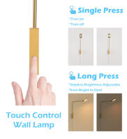 Lámpara de Pared Dimmable Sustavely Ajustable para Dormitorio, Oficina Luz de Pared Dorada Mate - details 1