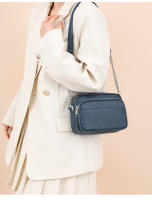 Mini Bolso Cuadrado de Cuero con Doble Correa y Cadena Ajustable - details 11