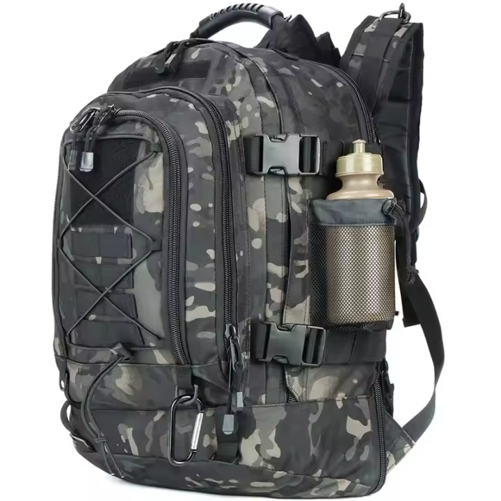 Mochila Táctica 60L Para Hombres Impermeable De Alta Capacidad Con Sistema Molle Para Camping Caza Senderismo - 1