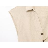 BUNO-2025 nuevo conjunto de falda para mujer, Tops elegantes sin mangas con cuello en V, faldas por debajo de la rodilla con abertura, moda informal, trajes ajustados lisos para mujer - details 7
