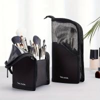 Bolsa de cosméticos de PVC, gran capacidad, impermeable, multifuncional, bolsa de almacenamiento de maquillaje de malla - details 4