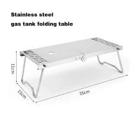 Estufa de Gas Desmontable y Plegable para Acampar al Aire Libre Parrilla Multifuncional de Mesa de Acero Portátil para Barbacoa y Cocina de Picnic - details 5