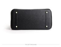 Bolso de mano de cuero genuino con patrón de lichi para mujer, Bolso grande de un hombro, capa superior, nuevo - details 13