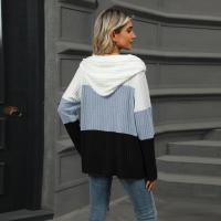 Sudadera con capucha con cremallera para mujer, suéter suelto de manga larga, tops de moda, - details 8
