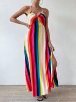 Vestido Boho de Moda de Verano Patrón Étnico sin Espalda y Dobladillo Ideal para Playa - details 23