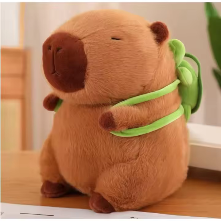 Muñeco De Peluche Capybara De 23cm Simulación De Anime Peluche Suave Juguete Para Niños Y Adultos Regalo De Navidad Y Agradecimiento - 1