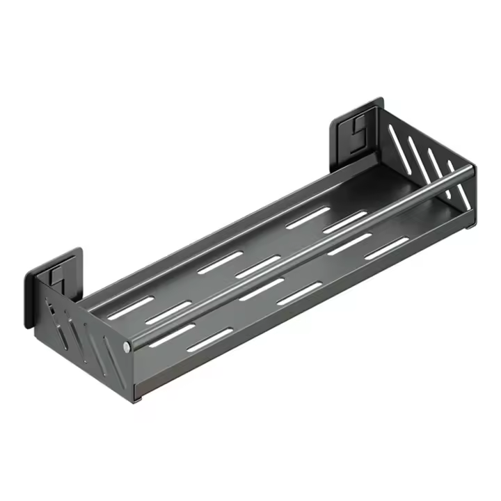 Estante de almacenamiento de condimentos de acero inoxidable para cocina y baño, herramientas pequeñas, montado en la pared, A - 1