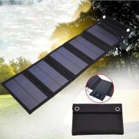 Panel fotovoltaico de 30W con sistema de carga USB, batería portátil de 5V y energía Solar plegable para mping Sunpower - details 1