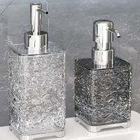 Dispensador de jabón transparente recargable, botella de jabón líquido prensado a prueba de herrumbre, contenedor de loción y jabón impermeable de 300ml/400ml para cocina - details 1