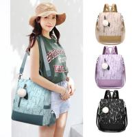 Mochila Con Estampado Floral Para Mujer, Bolsa De Viaje Informal, Con Bola De Pelo, De Gran Capacidad, Nueva - details 0