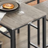OGT14-N Conjunto Mesa Alta de Bar y 4 Taburetes con Respaldos Estilo Industrial,ES (Madera) - details 7