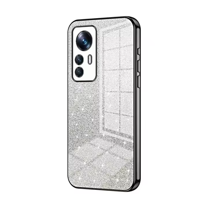 Funda de Teléfono de Placa Transparente Xiaomi 12T 12Pro 12Lite Diseño de Papel Brillante 5G Mi11i Compatible con Xiaomi Electrónica Accesorios - 1