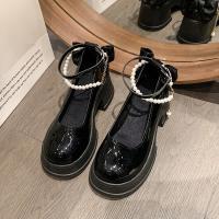 Zapatos de tacón alto con falda para mujer, calzado con hebilla de perlas, ideal para Banquete de negocios, primavera y verano - details 5