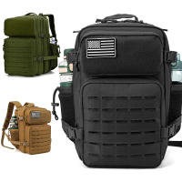 Mochila táctica de gran capacidad para hombre, multifunctional, impermeable, para Cycling, Viajes, camuflaje, Deportimes, montañismo, Doble hubro, para exteriores - details 15
