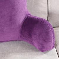 Cojín de respaldo con brazo para descanso de lectura soporte de cintura silla de oficina coche asiento sofá cojín lumbar de terciopelo - details 4