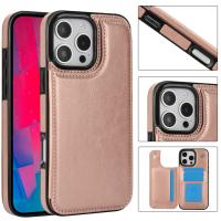 Para iPhone 16 15 14 Plus 13 12 Mini 11 Pro Max Funda de cuero PU Soporte para tarjetas, doble cierre magnético y Shockpro duradero - details 13