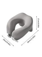 Almohada de Viaje en Forma de U de Espuma de Memoria Pura Soporte Cervical para Dormir en Avión y Oficina - details 8