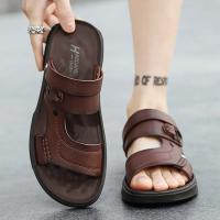 Nuevas sandalias 2025 de los hombres de verano de los hombres de la plataforma exterior desgaste playa antideslizante sandalias de doble propósito papá zapatillas resistentes al desgaste - details 11