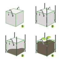 Bolsa cuadrada de crecimiento hortícola de plántulas ETA deportiva no tejida, cubo para plantar plantas de jardín interior y exterior - details 5