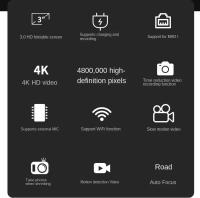 Cámara digital 4k mini, 48MP, personal en miniatura, 30fps, wi-fi, zoom 16x, profesional - details 3