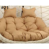 Cojín de Silla de Doble Asiento para Columpio de Huevo sin o con Relleno Cubierta Redonda Desmontable de Papasan para Casa y Patio - details 25
