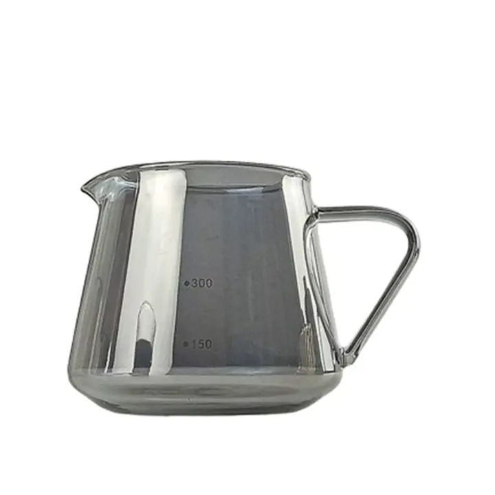Servidor de café, juego de cafetera de vidrio, jarra de café transparente de 60 grados, filtro de café en forma de cono Simple, olla para verter sobre café - 1