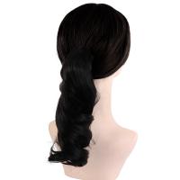 Peluca de cola de caballo rizada de fibra resistente al calor, extensión de cabello, pinza ondulada, cola de caballo, peluca sintética de cola de poni marrón para niñas - details 8