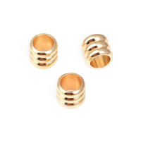 Gran Espaciador de Cilindro de Latón Dorado de 18K Accesorios para Hacer Pulseras - details 64