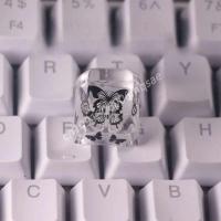 Personalized Handmade  Keycaps Resin Translucent SA Height nical Keyboard Game Accessories Keycap MX Switch Gifts - details 5