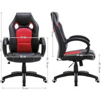 Silla de Escritorio de Oficina Ergonómica Regulable con Ruedas, Azul, 79 x 65 x 33 - details 25