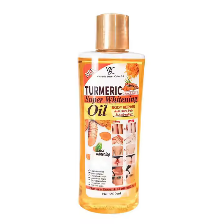 Aceite Esencial de cúrcuma para cara y cuerpo, aceite esencial Natural hidratante, cuidado facial, cuidado suavizante de la piel, 60ml/200ml - 1
