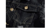 Chaleco vaquero de algodón para hombre primavera-verano estilo retro - details 6