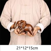 Estatuilla de esculturas de animales para decoración del hogar, elefante de la suerte, estatua de resina, adorno para manualidades, decoración de habitación, regalo de Navidad DIY - details 21