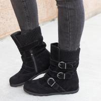 Botas planas martin para mujer, botas cortas a la moda, zapatos de otoño e invierno - details 4