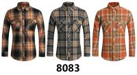 Camisa de Manga Larga con Estampado Geométrico a Rayas Estilo Casual para Hombres - details 12