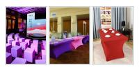 Outdoor Wedding Event Rectangular Elastic Tablecloth Bar Cocktail Table Cover Decoration - details 2