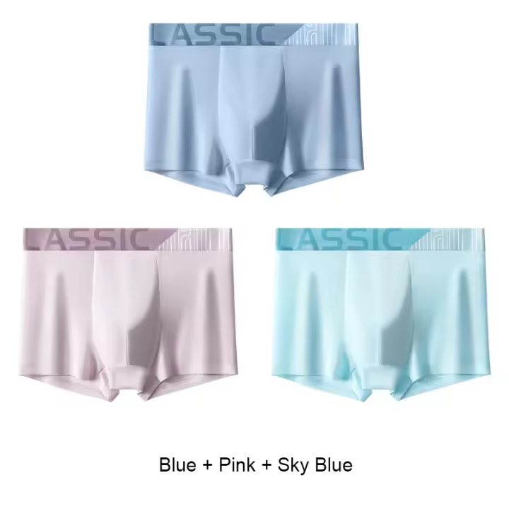 3 unids/set Boxers deportivos transpirables, calzoncillos Boxer suaves para hombre, ropa interior para hombre, bragas cuadradas, Boxer deportivo, pantalones cortos para hombre, ropa interior - 1