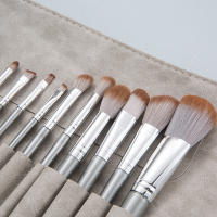 Cangzhou juego completo de 14 pinceles de maquillaje por primera vez, juego de pinceles de rubor en polvo suelto para cabello suave, pincel de sombra de ojos y nariz transfronterizo, herramientas de belleza - details 8