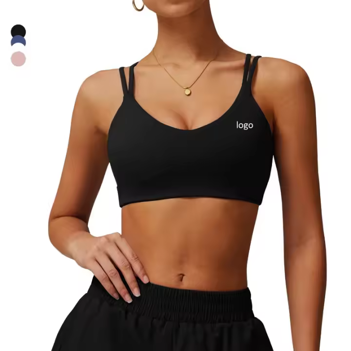 Sujetador deportivo ligero, transpirable y grueso para yoga y actividades de gimnasio para mujer - 1