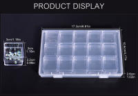 KADS-Caja decorativa desmontable para manicura, estuche de almacenamiento independiente para decoración de uñas, diamantes de imitación, 15 piezas - details 2