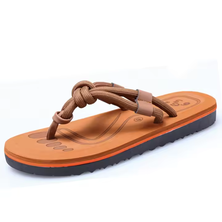 Chanclas de verano para hombre, antideslizantes, tipo vietnamita, con clip y sandalias de playa. - 1