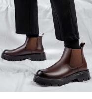 Botines de cuero PU de alta calidad para hombre, talla grande, para banquete de boda, Oxford, otoño e invierno, tallas 38-44 - details 6