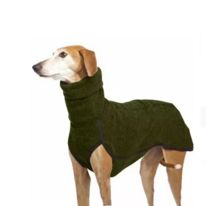Ropa de cuello alto suave para mascotas, abrigo cálido elástico para perros, terciopelo mecedora, chaleco de lana para cachorros, Invierno - 1