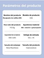 Nuevo Instrumento de Rodillo de Microcorriente EMS Tratamiento Doméstico de Belleza en V - details 0
