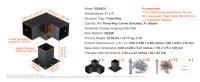 SucceBuy Kit de soporte para pérgola, soporte de esquina resistente para carpintería, kit de base de poste de bricolaje para cenadores y patios - details 7